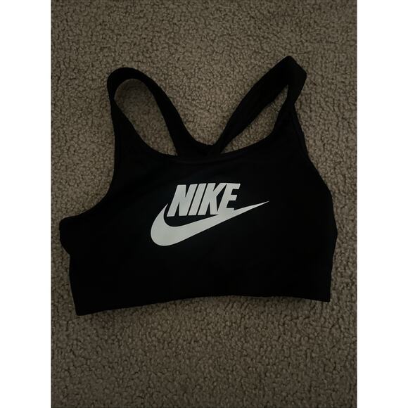 Nike Other - Nike Swoosh Women's Sports Bra Black 899370-010 Medium Support Racerback Medium
